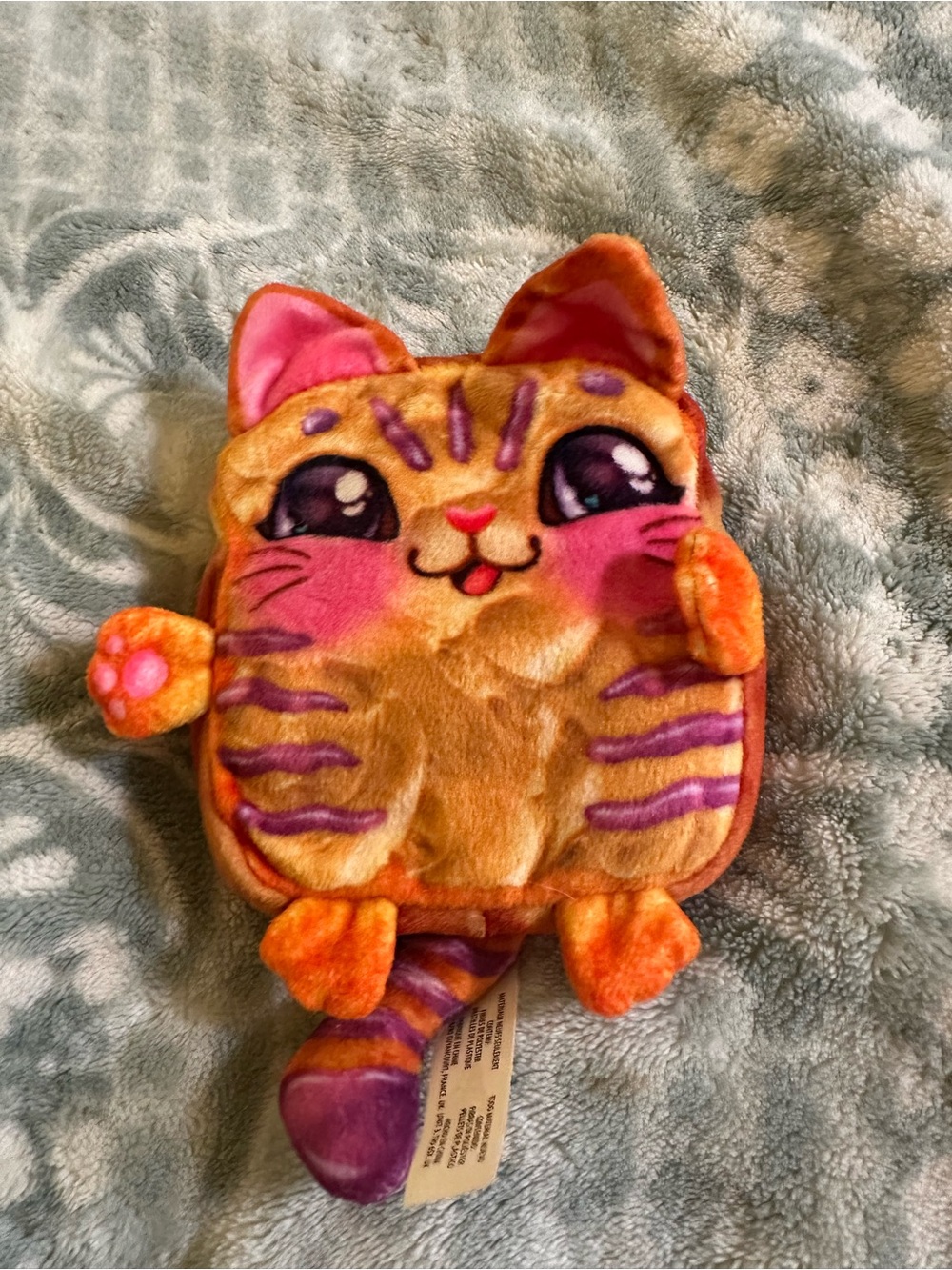 Pawberry Jam Scented Plush Orange & Pink Cat